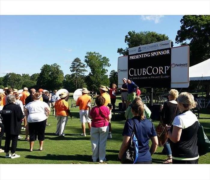 Gathering of many players from our golf event